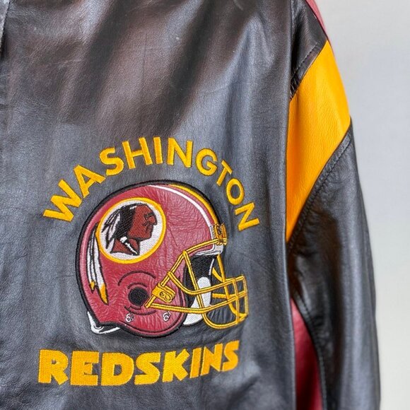 Washington Redskins Leather Jacket by G-III Cow Leather High Quality XL - Picture 7 of 9